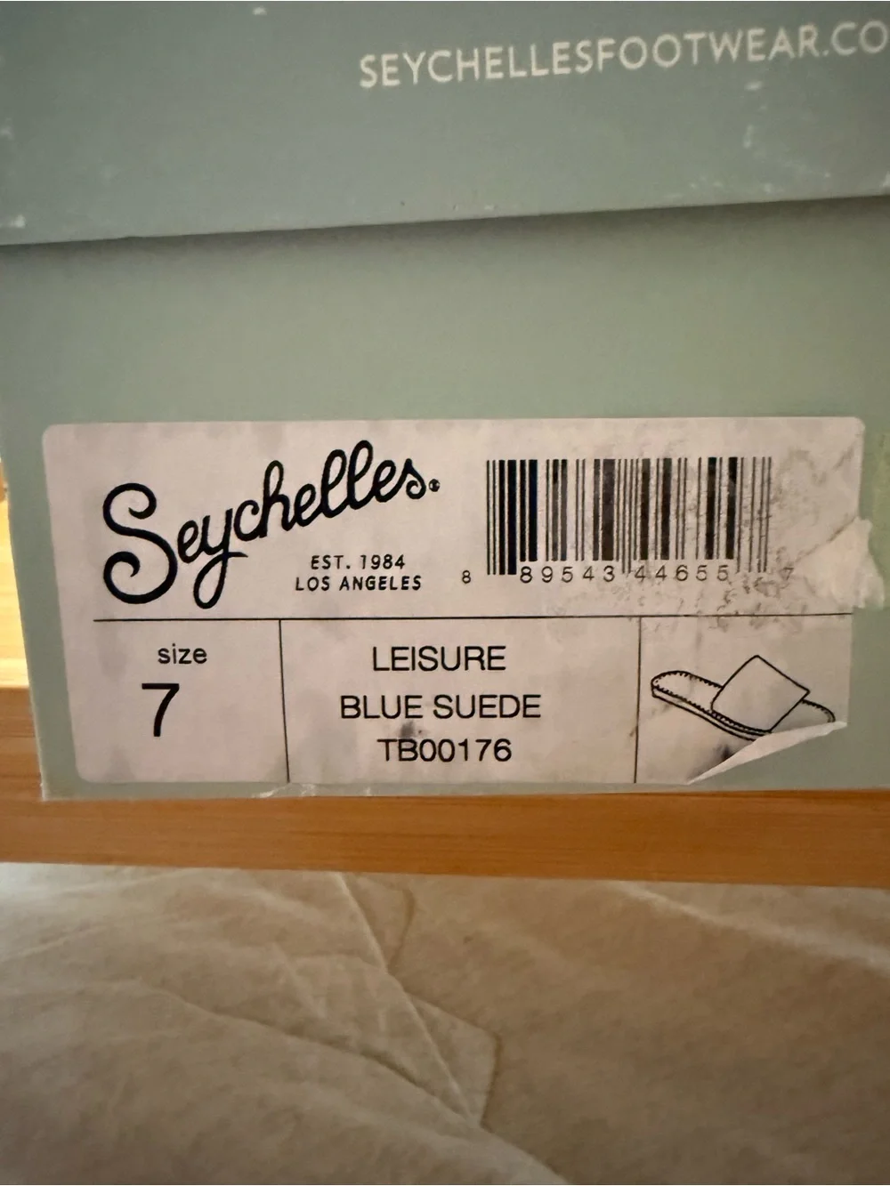 Seychelles Blue Suede Slide Mules NIB Women’s Size 7